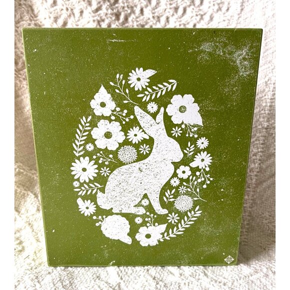 Set Of 3 Pier 1 Easter Plaques With Bunny & Chick Designs Spring - Picture 2 of 9